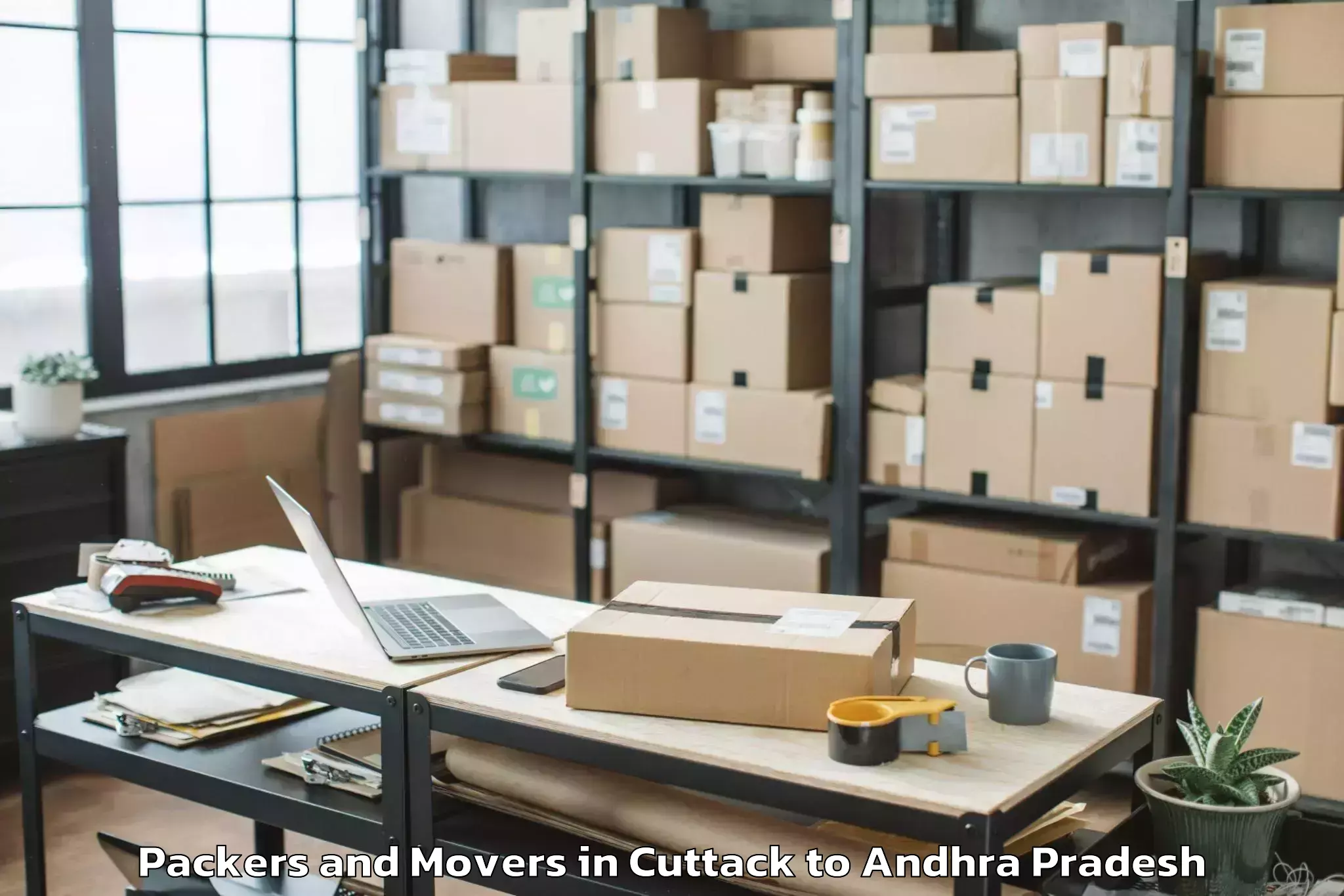 Book Cuttack to Peddapanjani Packers And Movers